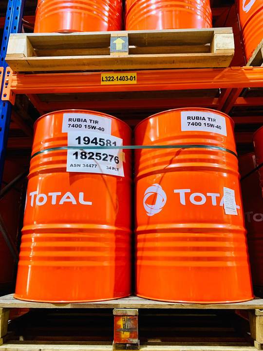 The ‘Total’ practices for storing and handling lubricants safely